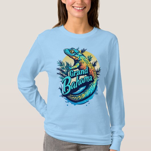 Grand Bahama Caribbean Gecko T-shirt (Voorkant)