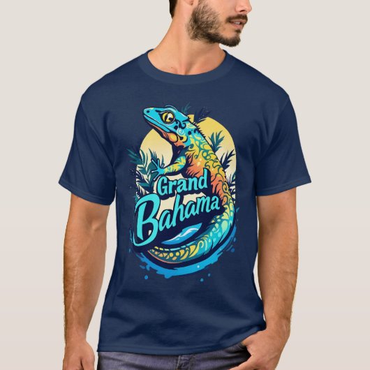 Grand Bahama Caribbean Gecko T-shirt (Voorkant)