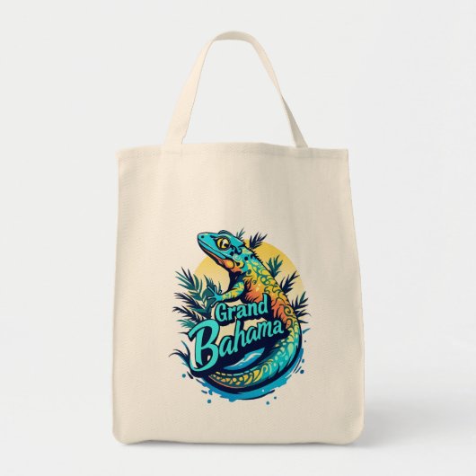 Grand Bahama Caribbean Gecko Tote Bag (Voorkant)