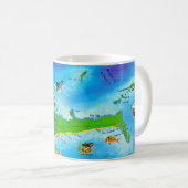 Grand Bahama Eiland Kaart Mok (Voorkant rechts)