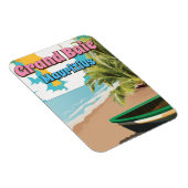 Grand Baie Mauritius poster van vintage. Magneet (Rechterzijde)