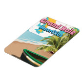 Grand Baie Mauritius poster van vintage. Magneet (Linkerzijde)