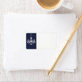 Grand Ballroom Adres Label in blauw (Insitu)