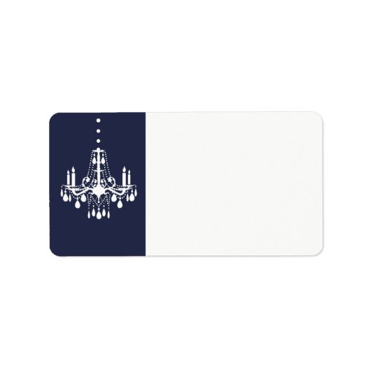 Grand Ballroom Adres Label in blauw (Voorkant)