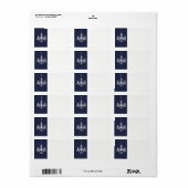Grand Ballroom Adres Label in blauw (Full Sheet)