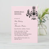 Grand Ballroom repesal Dinner Invite (roze) Kaart (Staand voorkant)