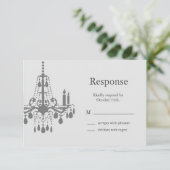 Grand Ballroom RSVP (grijs) Kaartje (Staand voorkant)