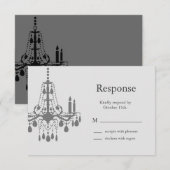 Grand Ballroom RSVP (grijs) Kaartje (Voorkant / Achterkant)