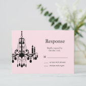 Grand Ballroom RSVP (roze) Kaartje (Staand voorkant)