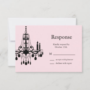 Grand Ballroom RSVP (roze) Kaartje
