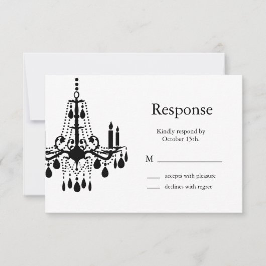 Grand Ballroom RSVP (wit) Kaartje (Voorkant)