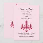 Grand Ballroom Save the Date (red) (Voorkant / Achterkant)