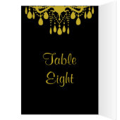 Grand Ballroom Table Number Card (gouden) (Binnen (Links))