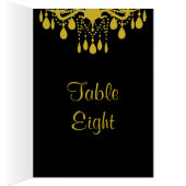Grand Ballroom Table Number Card (gouden) (Binnen (Rechts))