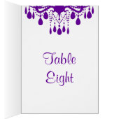Grand Ballroom Table Number Card (paars) (Binnen (Rechts))