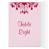 Grand Ballroom Table Number Card (rood) (Binnen (Links))