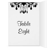 Grand Ballroom Table Number Card (wit) (Binnen (Links))