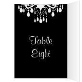 Grand Ballroom Table Number Card (zwart) (Binnen (Links))