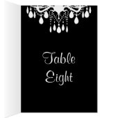 Grand Ballroom Table Number Card (zwart) (Binnen (Rechts))