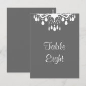 Grand Ballroom Tafelnummer (grijs) (Voorkant / Achterkant)