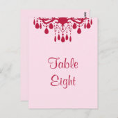 Grand Ballroom Tafelnummer (rood) (Voorkant / Achterkant)