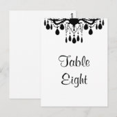 Grand Ballroom Tafelnummer (wit) (Voorkant / Achterkant)