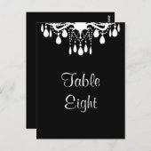 Grand Ballroom Tafelnummer (zwart) (Voorkant / Achterkant)