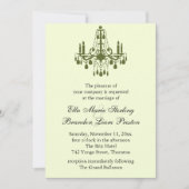 Grand Ballroom Wedding Invitation 2 (groen) Kaart (Voorkant)