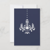 Grand Ballroom Wedding RSVP in Blue (Achterkant)