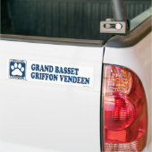 Grand Basset Griffon Vendeen Blue Bumpersticker (Op Truck)