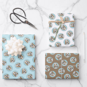 Grand Basset Griffon Vendeen GBGV Original Dog Art Inpakpapier Vel