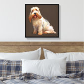 Grand Basset Griffon Vendeen - Portret voor honden Canvas Afdruk (Insitu (Slaapkamer))