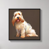 Grand Basset Griffon Vendeen - Portret voor honden Canvas Afdruk (Voorkant)
