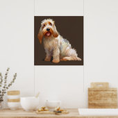 Grand Basset Griffon Vendeen - Portret voor honden Poster (Keuken)