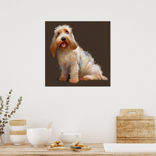 Grand Basset Griffon Vendeen - Portret voor honden Poster (Keuken)