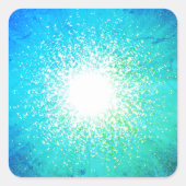 Grand Bleu Vierkante Sticker (Voorkant)