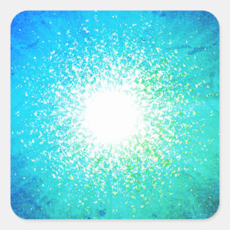 Grand Bleu Vierkante Sticker