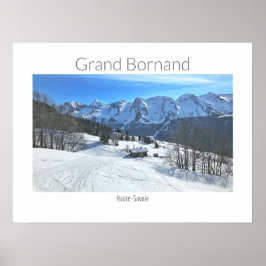 Grand Bornand - Haute-Savoie, Poster van Alpen
