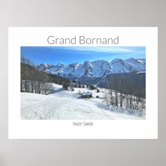 Grand Bornand - Haute-Savoie, Poster van Alpen (Voorkant)