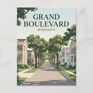 Grand Boulevard Mississippi Briefkaart