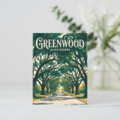 Grand Boulevard Mississippi Briefkaart (Staand voorkant)