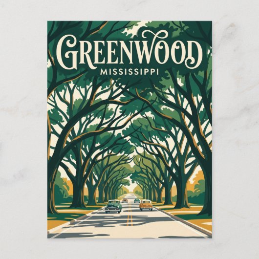 Grand Boulevard Mississippi Briefkaart (Voorkant)