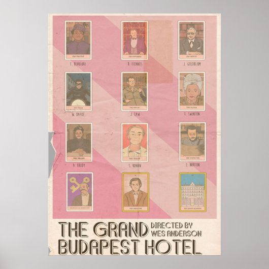 Grand Budapest Hotel Tarot Vintage Poster (Voorkant)