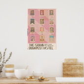 Grand Budapest Hotel Tarot Vintage Poster (Keuken)