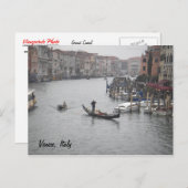 Grand Canal, Briefkaart van Venetië (Voorkant / Achterkant)
