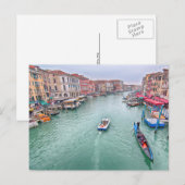 Grand Canal, Briefkaart van Venetië (Voorkant / Achterkant)