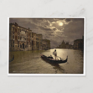 Grand Canal by moonlight, Venetië, Italië  Ph Briefkaart