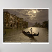 Grand Canal by moonlight, Venetië, Italië Poster (Voorkant)