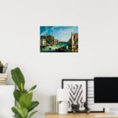 Grand Canal door Canaletto Poster (Thuiskantoor)
