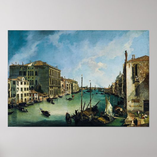 Grand Canal door Canaletto Poster (Voorkant)